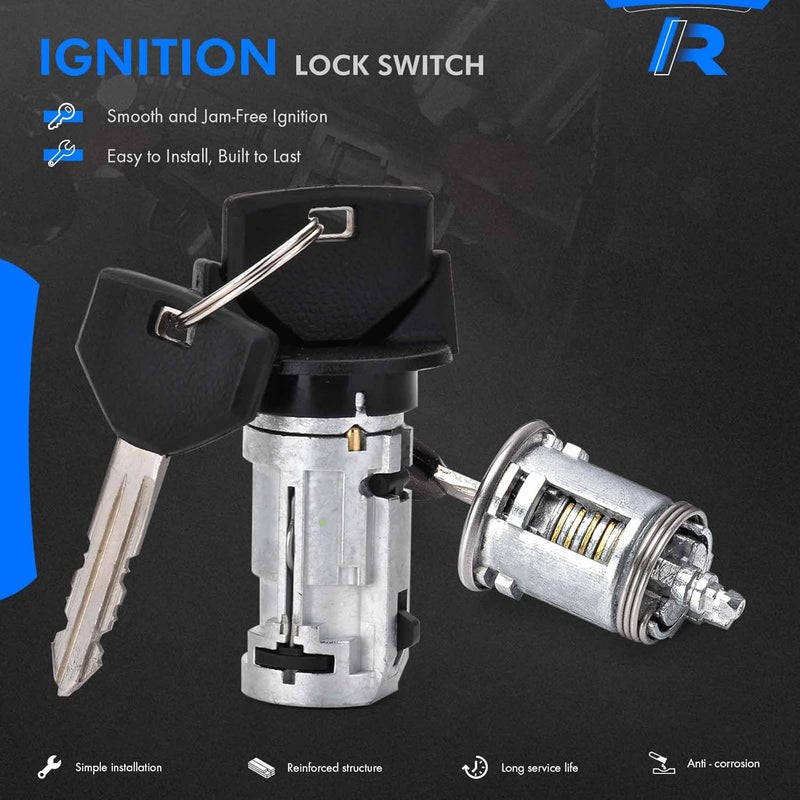 RHAOCZIYAUTO Ignition Switch Lock Cylinder with Door Lock & Keys Fit for Jeep Wrangler YJ Cherokee XJ 1991-1996 Replaces# 17250.05, 924-908, 4720929K, 5161055AA - Image 3